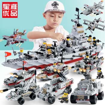 星涯优品儿童积木玩具小颗粒积木拼装拼插军事模型男孩6-7-8 星涯优品儿童积木玩具小颗粒积木拼装拼插军事模型男孩6-7-8